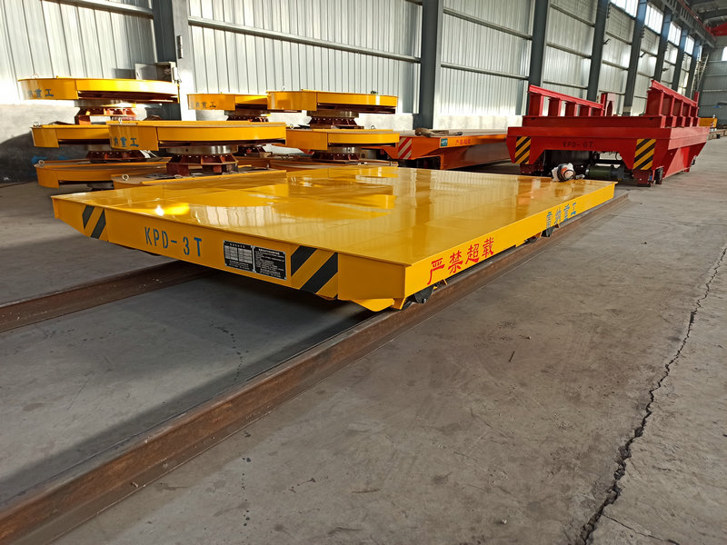 Low Voltage 3 Ton Rail Guided Materyèl Transpò Transpòtasyon kochon