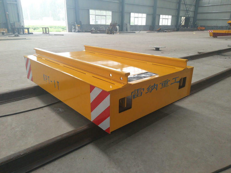 Cable Reel Powered Warehouse Flat machin sou Rail ak kontwòl remote