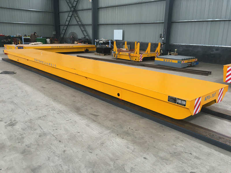 6 Tòn Atelye Materyèl Rail transfè Trolley