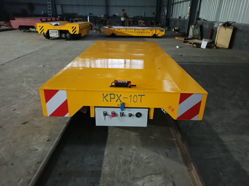 10 Tòn Batri Powered Rail transfè Trolley
