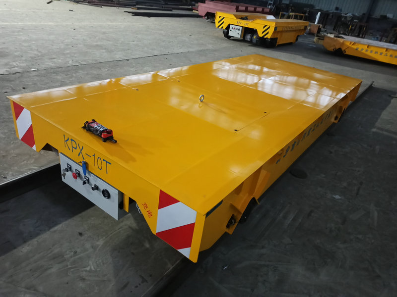 10 Tòn Batri Powered Rail transfè Trolley