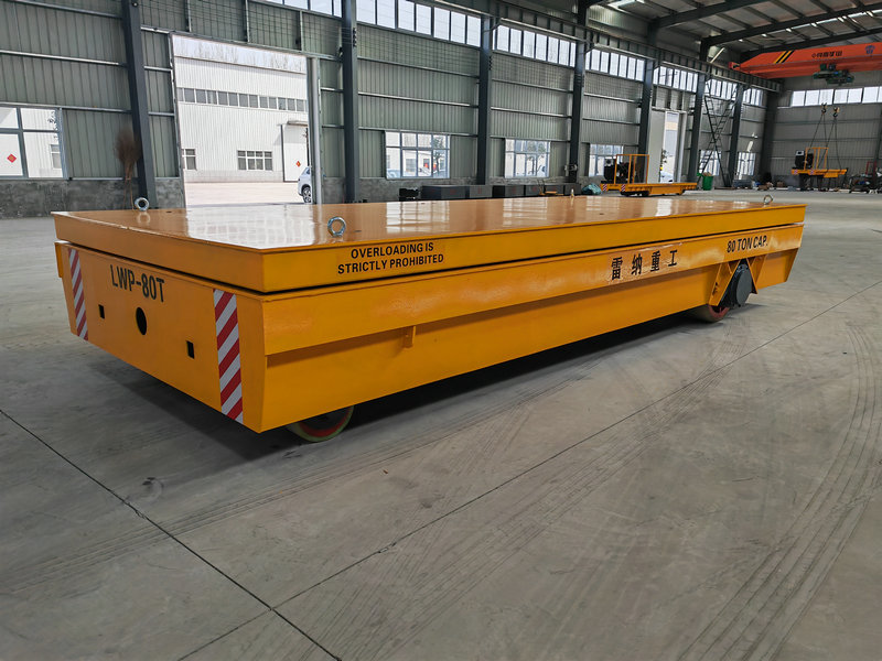 80 Tòn Heavy Duty Hydraulique Lifting Trackless Cart