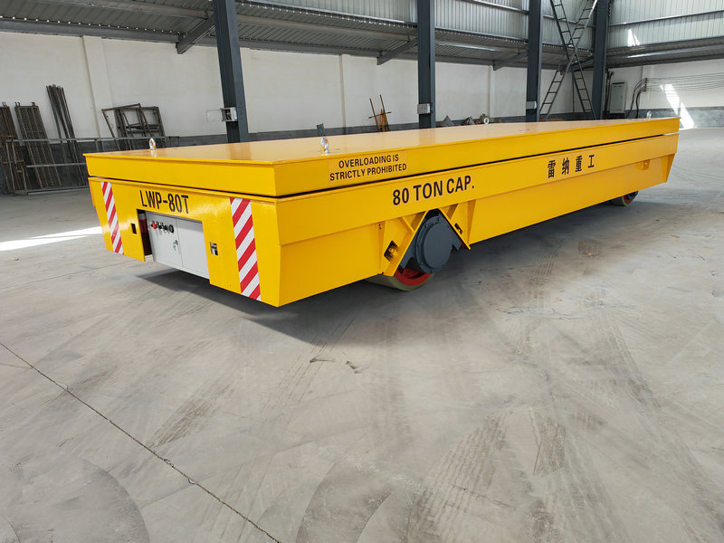80 Tòn Heavy Duty Hydraulique Lifting Trackless Cart
