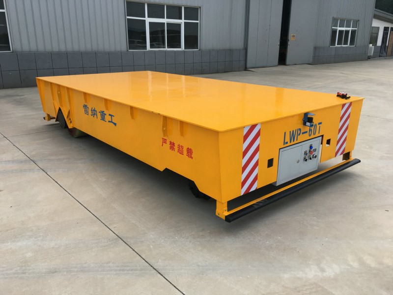 Motorize 60T Elektwonik Trackless Transpò Wagon