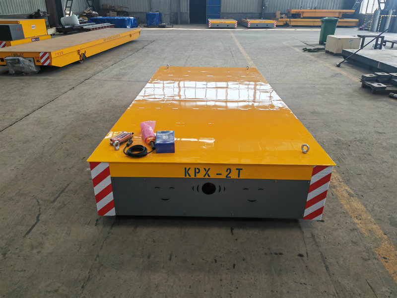 Remote kontwòl Heavy Duty Rail Guided transfè Trolley