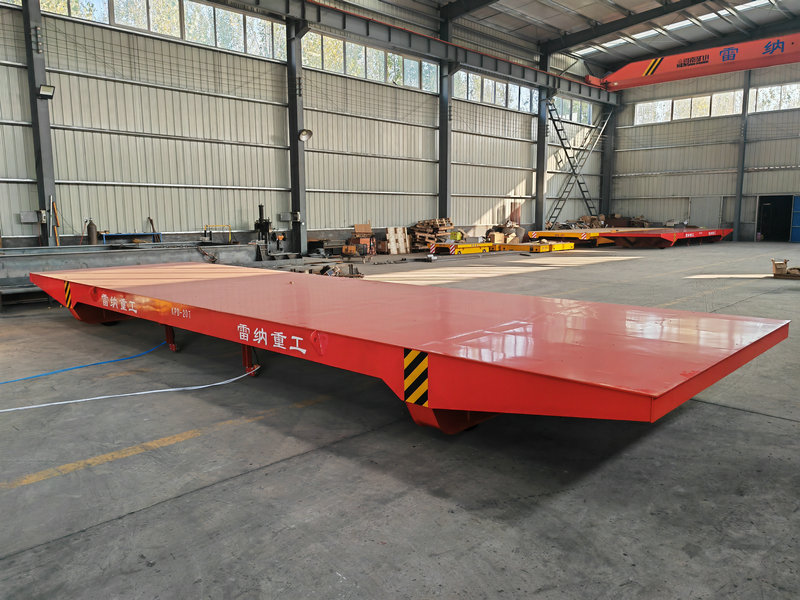 20 tòn Customized Low Voltage Powered Steel Rail transfè Trolley