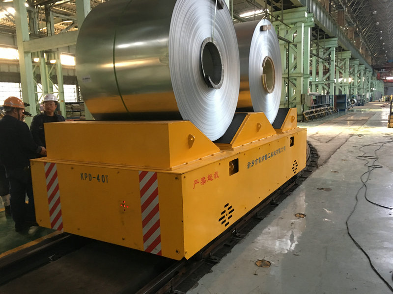 Pwodwi pou Telefòn: Steel Plant Rail Powered Transfer Cart