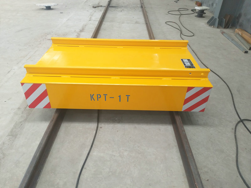 Cable Reel Powered Warehouse Flat machin sou Rail ak kontwòl remote
