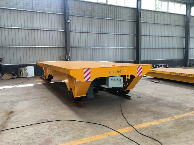 50T Remote Cable Powered Rail transfè kout pwodiksyon Plant Sèvi ak