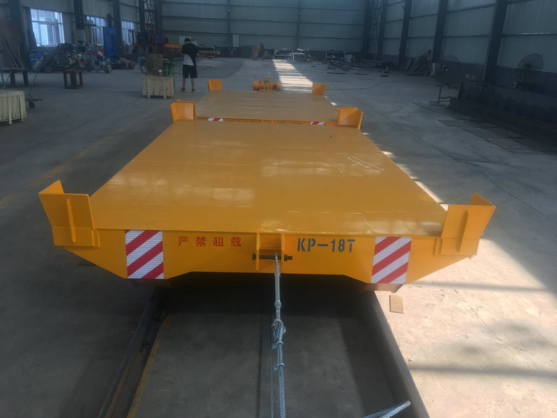 Cord Reel Drum Handling Transporters sou Rail