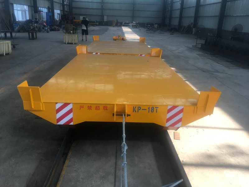 Cord Reel Drum Handling Transporters sou Rail